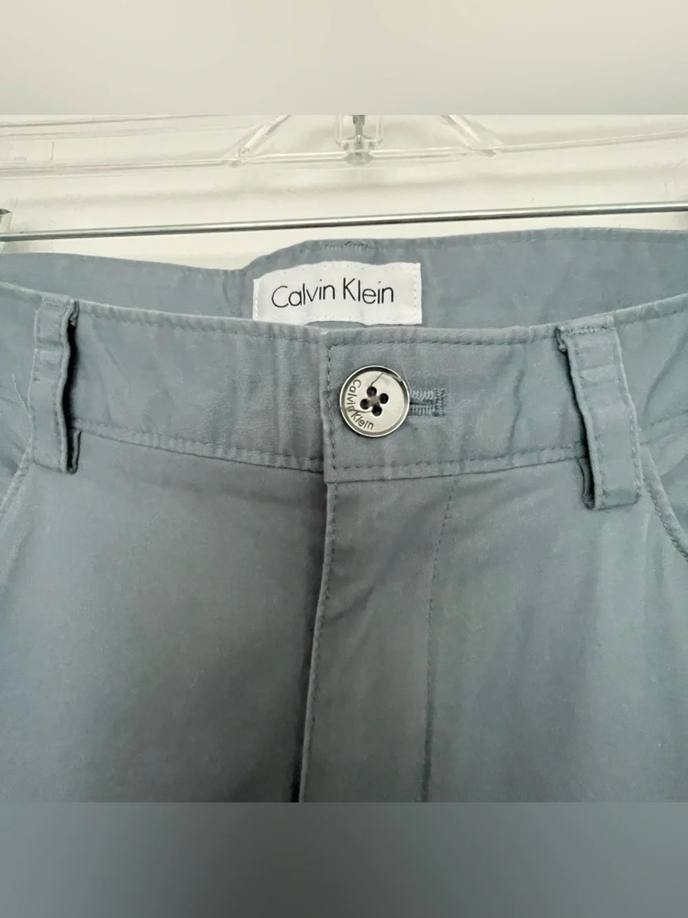 Calvin Klein Men’s Slim Fit Stretch Chino Pants - Grey 32L x 32W
